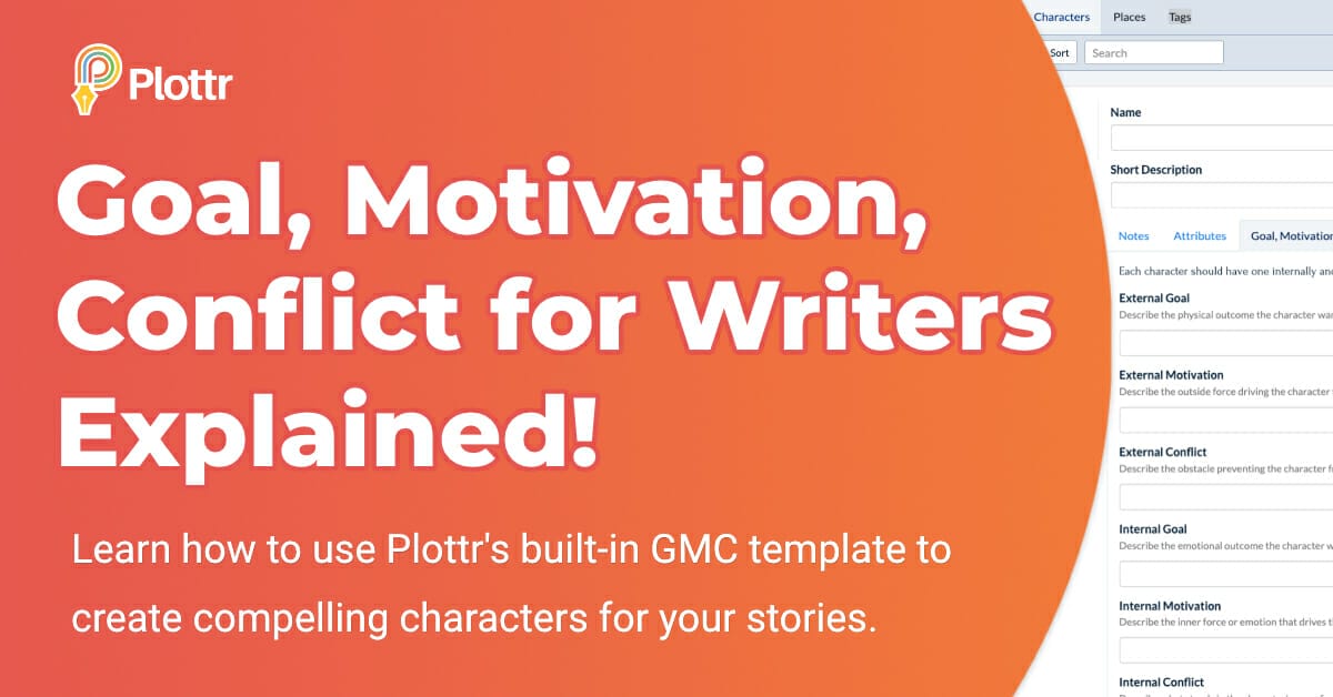 Goal Motivation Conflict template for writers