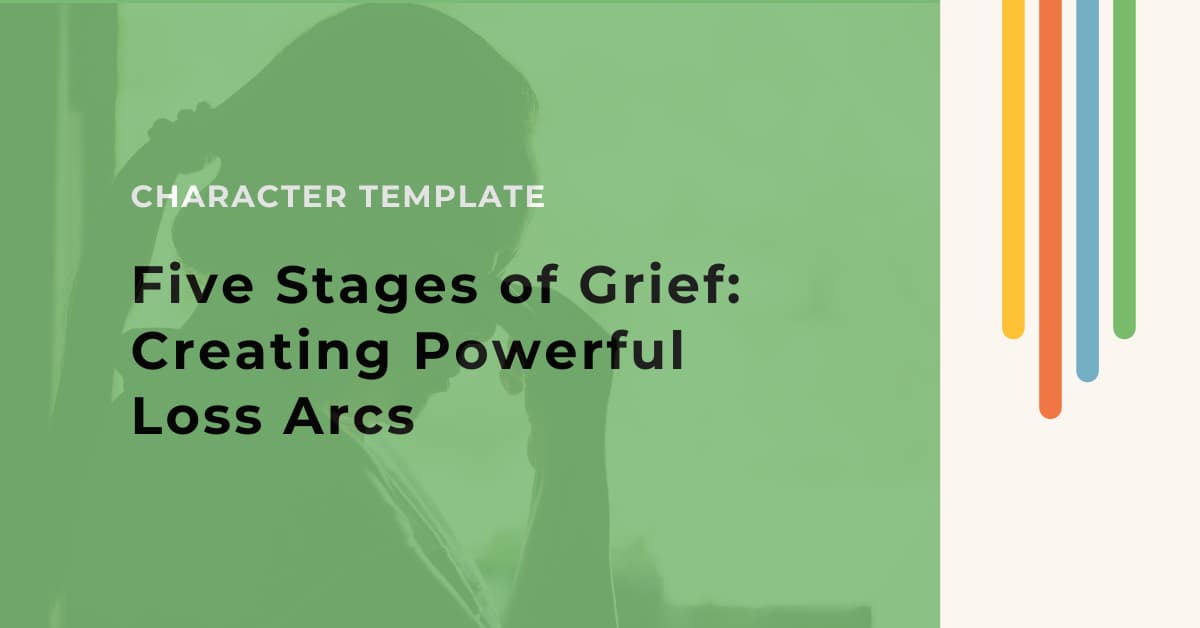 Five stages of grief character template - header