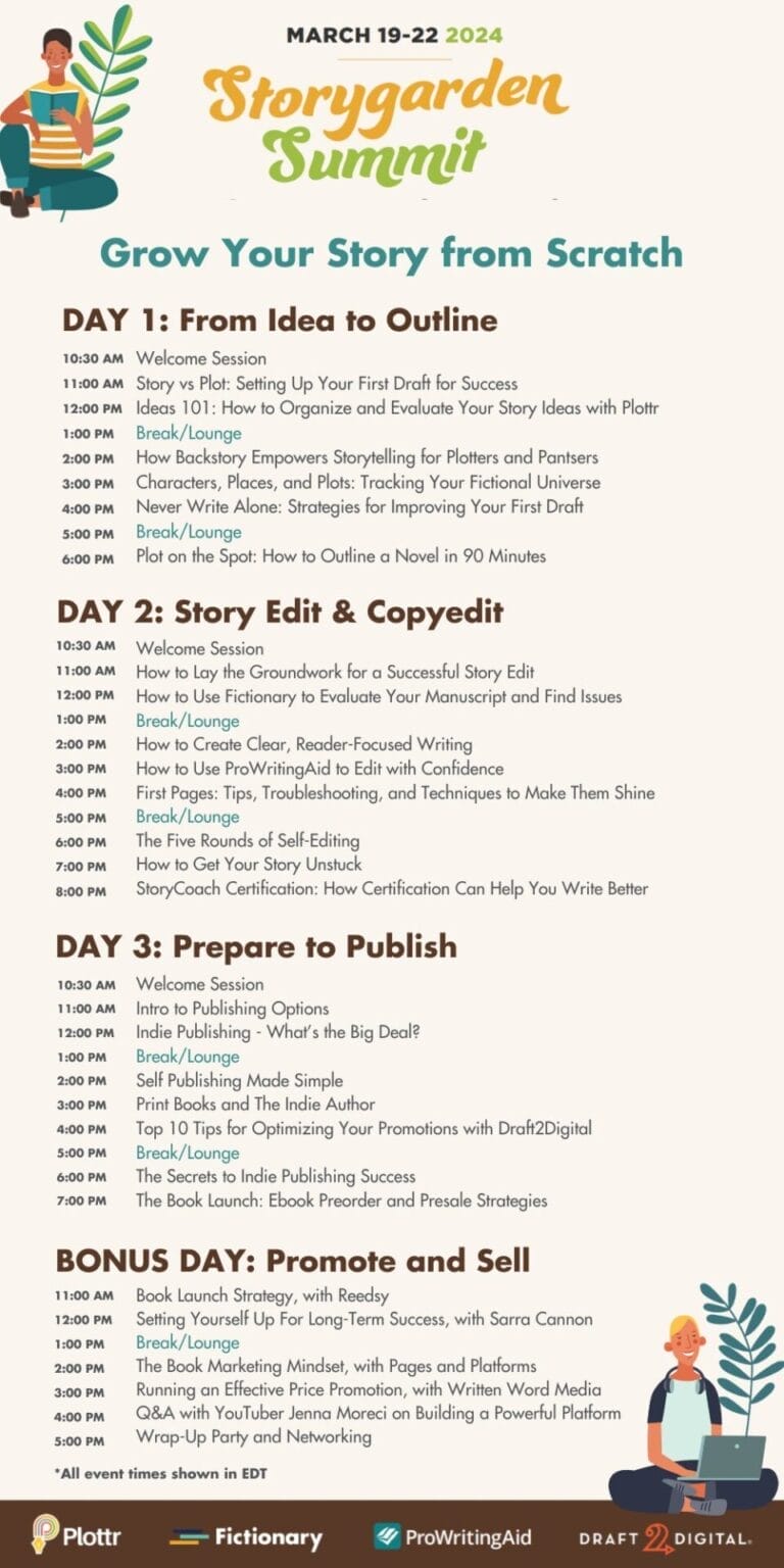 Storygarden Summit program schedule